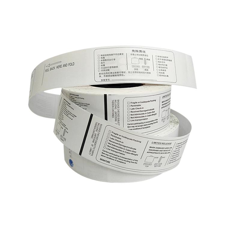 

Luggage Label Strips with Monza R6-P Chip UHF RFID Labels Dry Inlay, Size:50x500mm