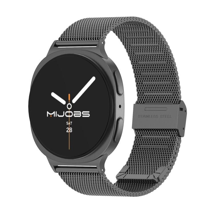 

For Samsung Galaxy Watch8 / Watch8 Classic MIJOBS Milan Buckle Metal Watch Band(Black)