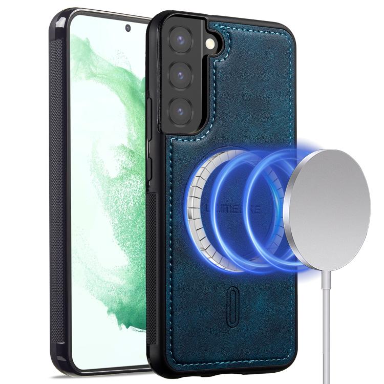 

For Samsung Galaxy S22+ 5G LC.IMEEKE L6 Series MagSafe Magnetic Phone Case(Blue)