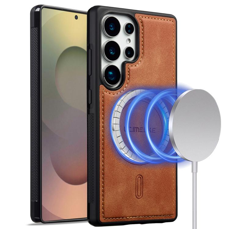 

For Samsung Galaxy S26 Ultra 5G LC.IMEEKE L6 Series MagSafe Magnetic Phone Case(Brown)