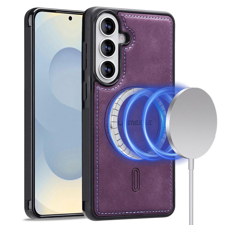 

For Samsung Galaxy S26 5G LC.IMEEKE L6 Series MagSafe Magnetic Phone Case(Purple)