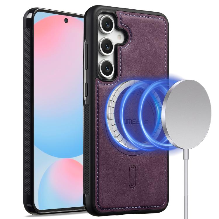 For Galaxy S26 FE 5G LC.IMEEKE L6 Series MagSafe Magnetic Phone Case(Purple)