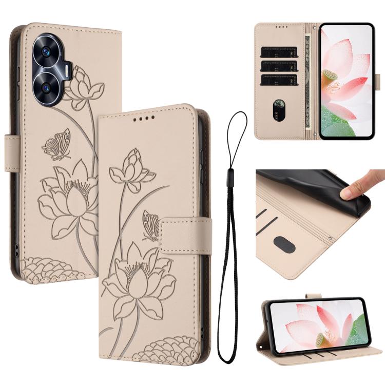 Coque XINYEXIN Pour Realme C55 – Motif Léopard, Fleurs, Souple TPU, Bumper Antichoc, Ultra-mince