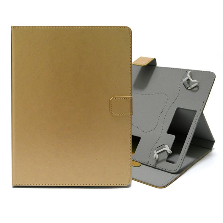 

10 inch Buckle Hook Crazy Horse Pattern Leather Tablet Case(Gold)