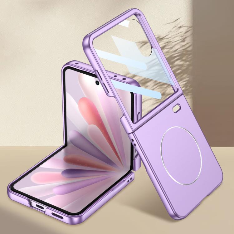 

For Honor Magic V Flip 2 GKK Integrated Ultra-thin Full Coverage MagSafe Phone Case(Purple)