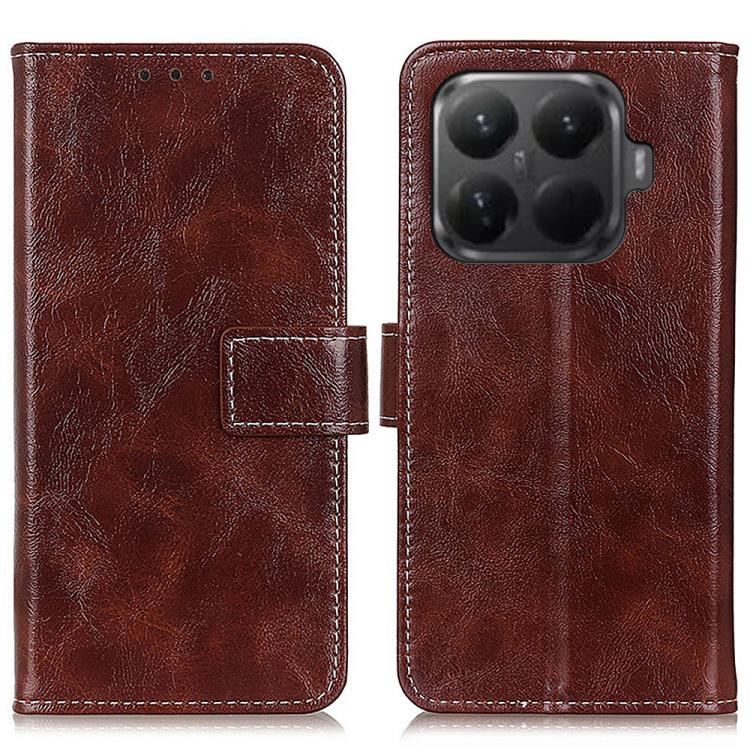 

For Xiaomi 15T Pro 5G Retro Crazy Horse Texture Leather Phone Case(Brown)