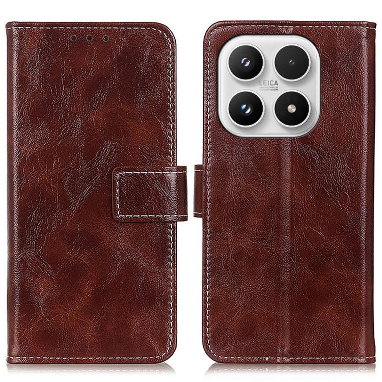 

For Xiaomi 17 Retro Crazy Horse Texture Leather Phone Case(Brown)