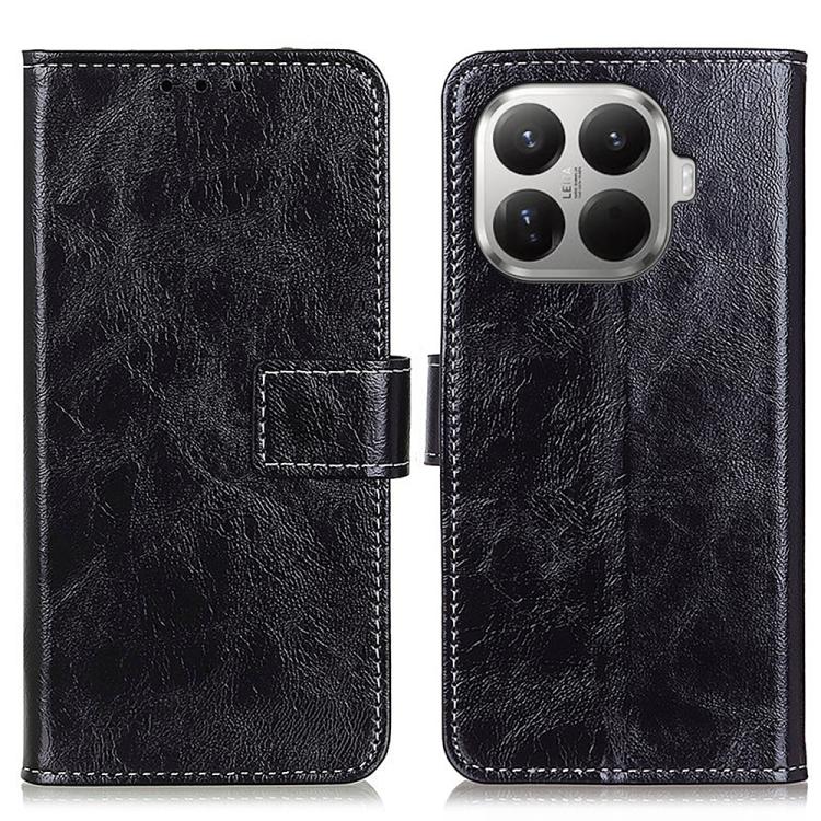 For Xiaomi 17T 5G Retro Crazy Horse Texture Leather Phone Case(Black)