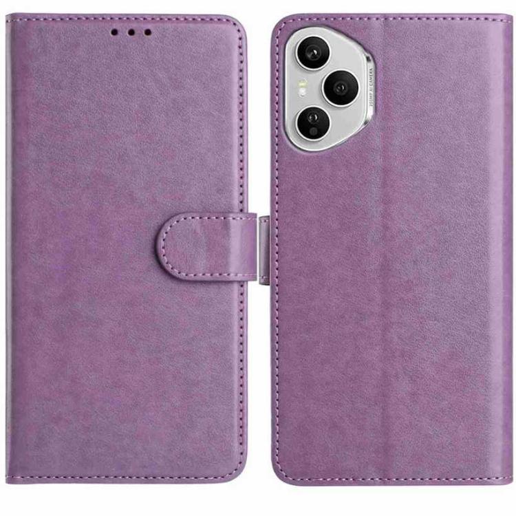

For Honor 400 Pro Global 160.8mm Lambskin 8-card Slot Leather Phone Case(Purple)