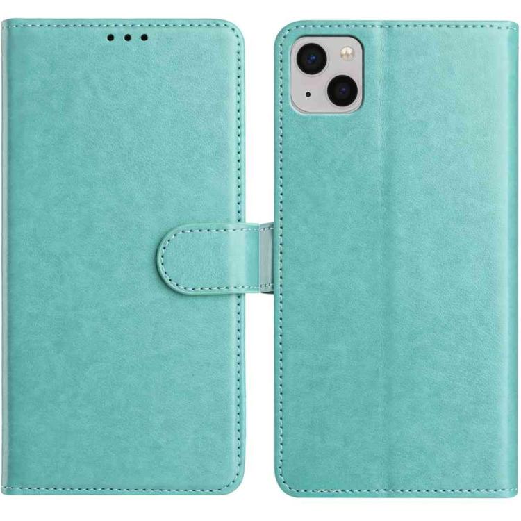 

For iPhone 14 Lambskin 8-card Slot Leather Phone Case(Green)