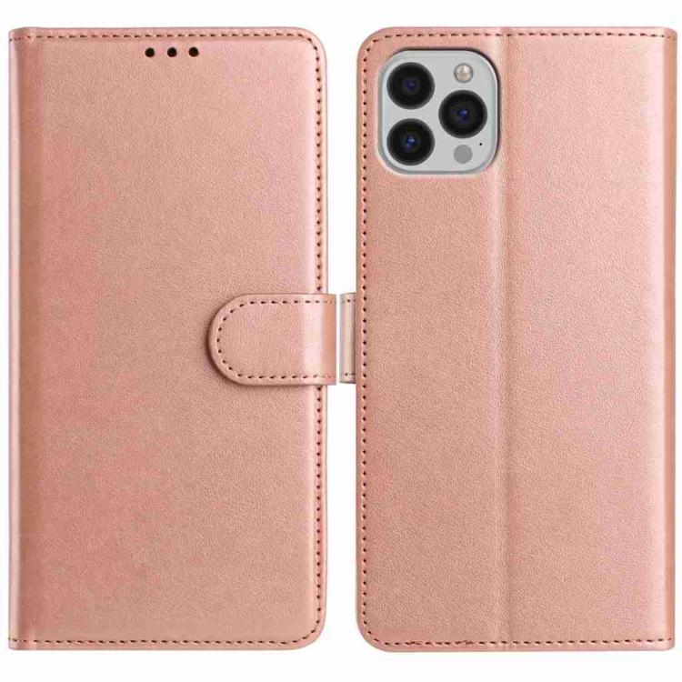 

For iPhone 14 Pro Lambskin 8-card Slot Leather Phone Case(Rose Gold)