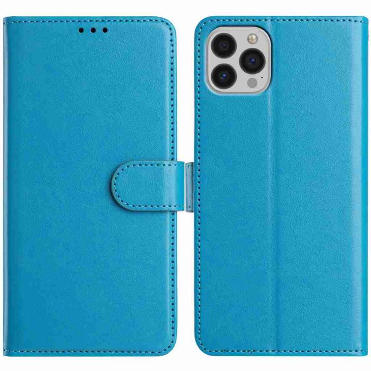 

For iPhone 13 Pro Lambskin 8-card Slot Leather Phone Case(Light Blue)