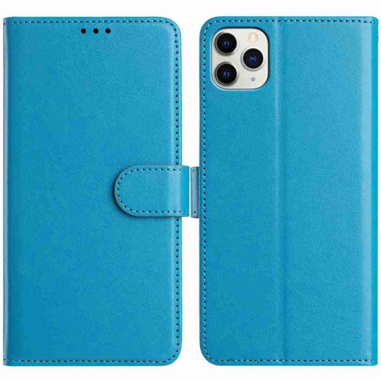 

For iPhone 11 Pro Lambskin 8-card Slot Leather Phone Case(Light Blue)