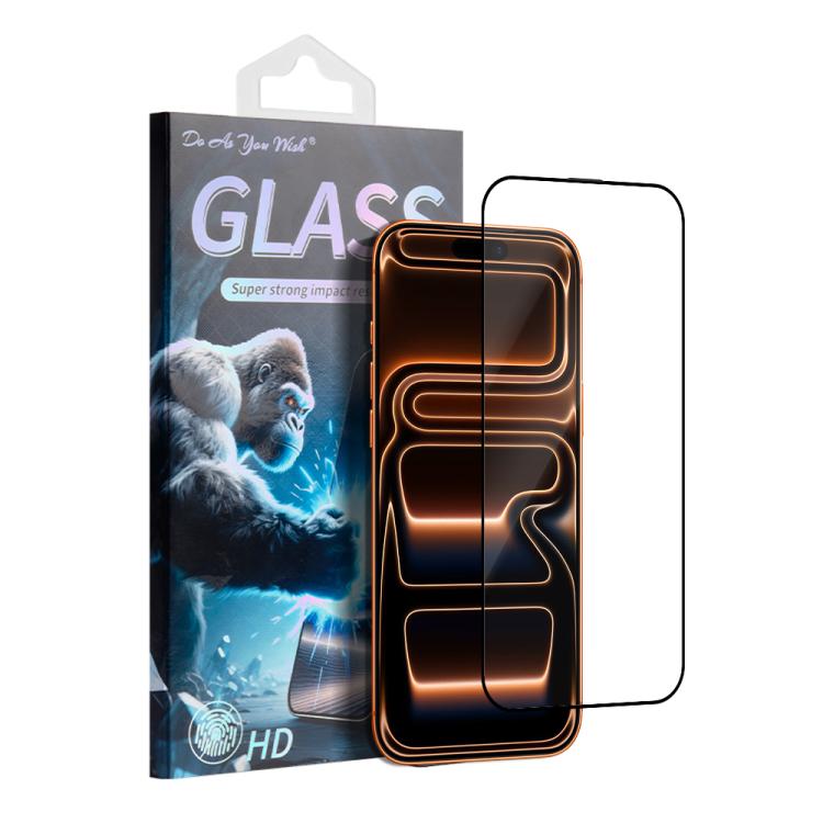 

For iPhone 17 Pro Do As You Wish Silk Screen Printed HD Tempered Glass Film(Black)