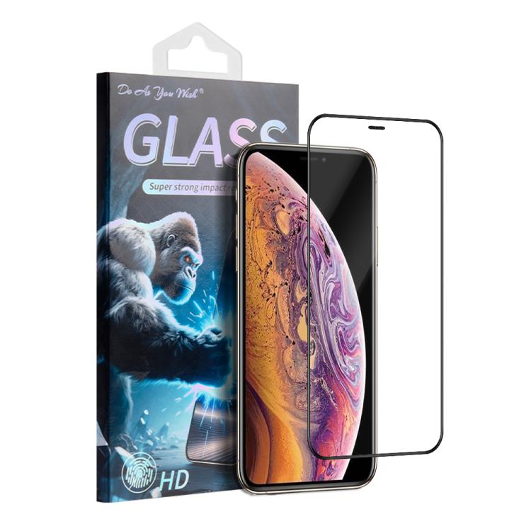 

For iPhone 11 Pro Max / XS Max Do As You Wish Silk Screen Printed HD Tempered Glass Film(Black)