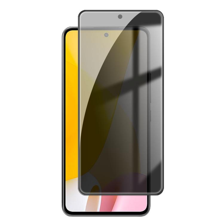 

For Xiaomi 12 Lite Kalebol High-Aluminum Screen-Printed Full-Coverage Black-Border Privacy Tempered Glass Film