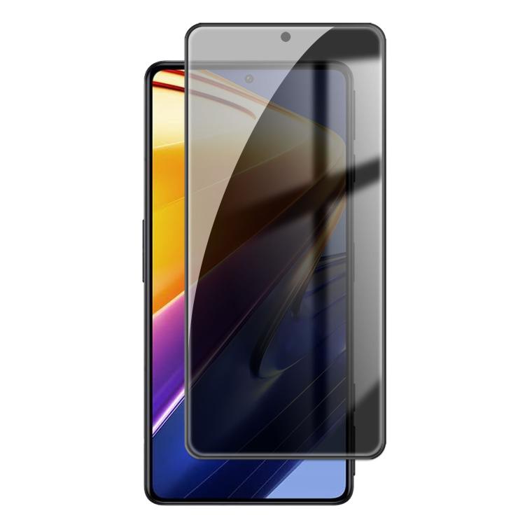 

For Xiaomi Poco F4 GT Kalebol High-Aluminum Screen-Printed Full-Coverage Black-Border Privacy Tempered Glass Film