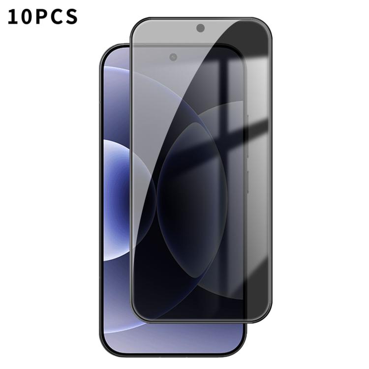 

For Xiaomi 17 10pcs Kalebol High-Aluminum Screen-Printed Full-Coverage Black-Border Privacy Tempered Glass Film