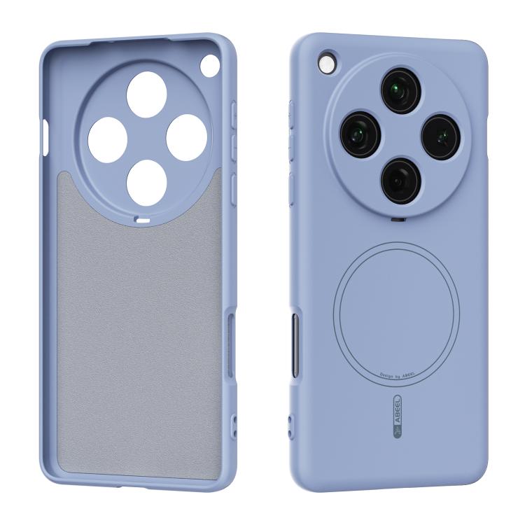 

For OPPO Find X8 Pro ABEEL Skin-friendly Feel Magsafe Liquid Silicone Phone Case(Sky Blue)