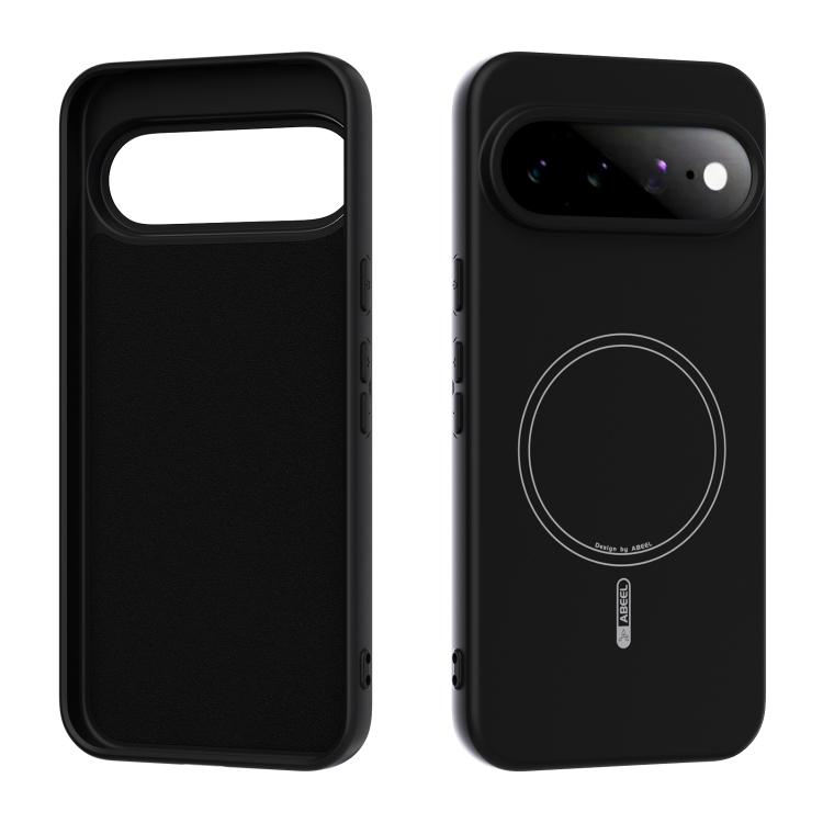 

For Google Pixel 11 Pro XL ABEEL Skin-friendly Feel Magsafe Liquid Silicone Phone Case(Black)