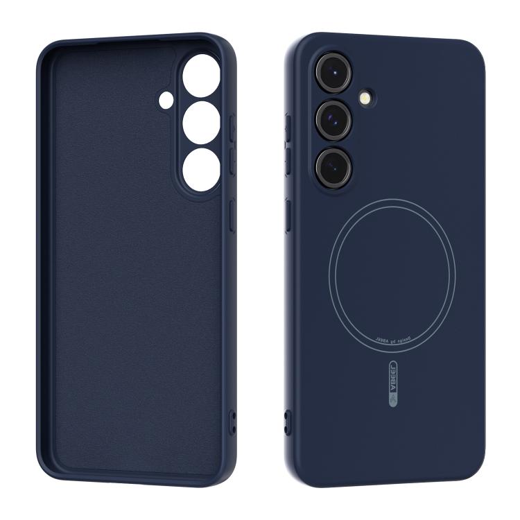 

For Samsung Galaxy S24 FE 5G ABEEL Skin-friendly Feel Magsafe Liquid Silicone Phone Case(Blue)