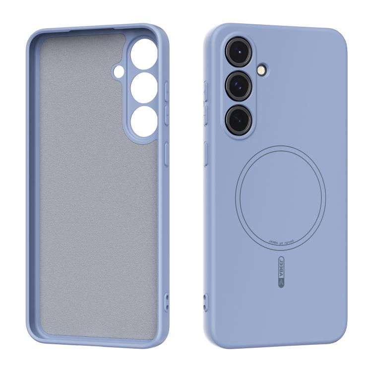 

For Samsung Galaxy S24+ 5G ABEEL Skin-friendly Feel Magsafe Liquid Silicone Phone Case(Sky Blue)