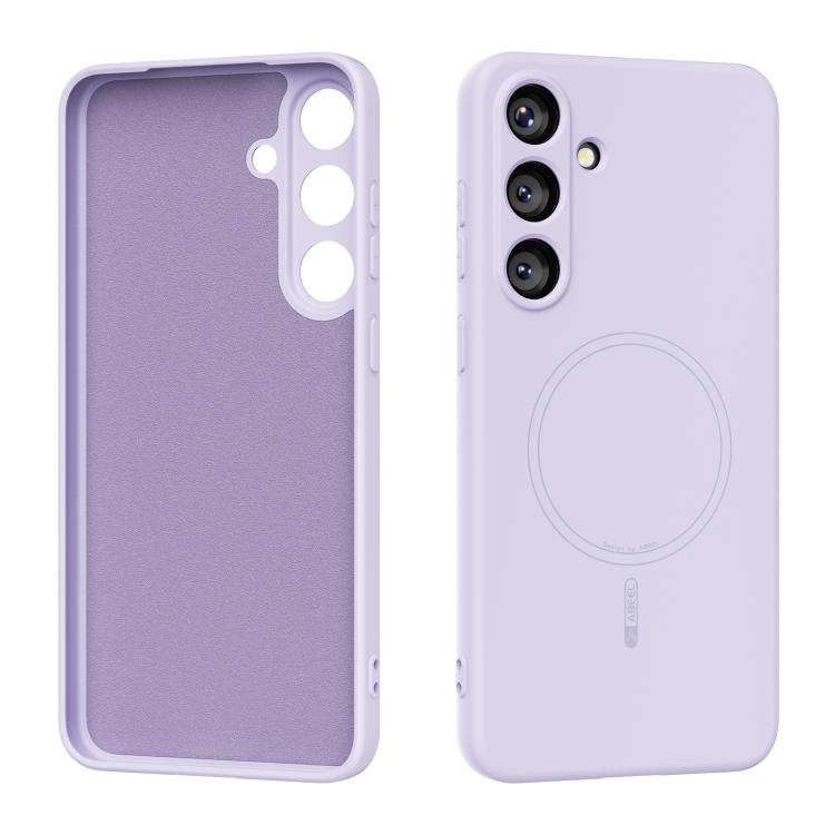 

For Samsung Galaxy S25 5G ABEEL Skin-friendly Feel Magsafe Liquid Silicone Phone Case(Lilac Purple)