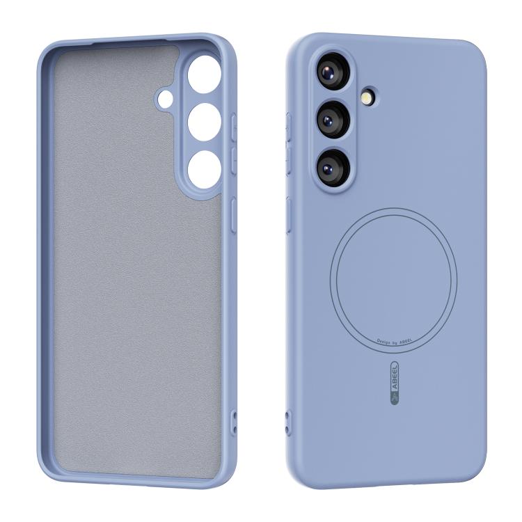 

For Samsung Galaxy S25 5G ABEEL Skin-friendly Feel Magsafe Liquid Silicone Phone Case(Sky Blue)