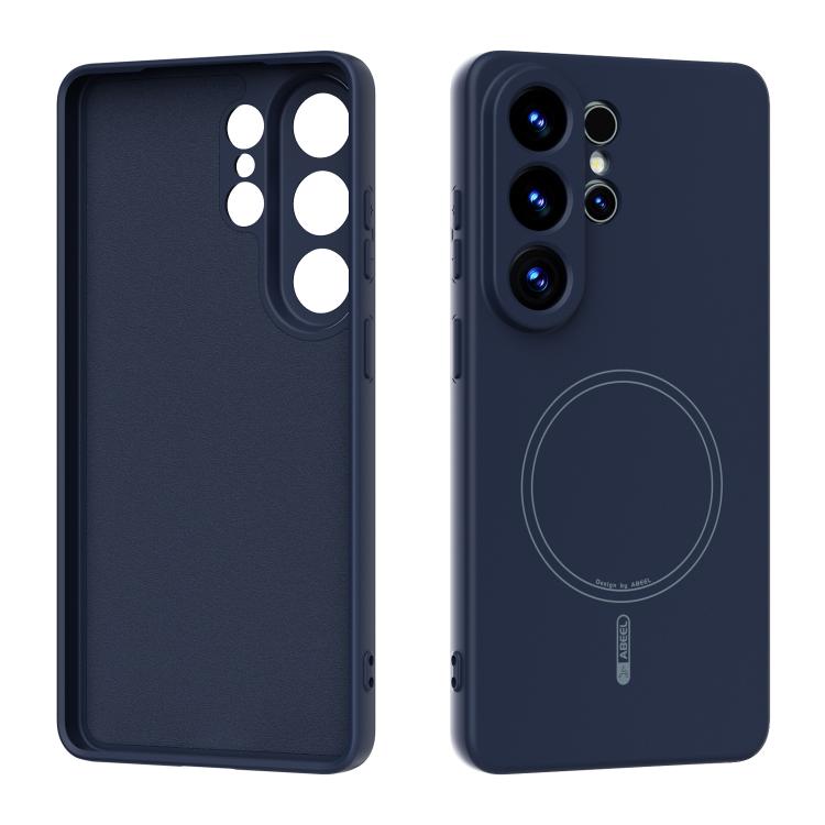 

For Samsung Galaxy S26 Ultra 5G ABEEL Skin-friendly Feel Magsafe Liquid Silicone Phone Case(Blue)