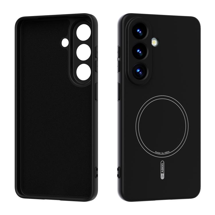 

For Samsung Galaxy S26 Pro 5G ABEEL Skin-friendly Feel Magsafe Liquid Silicone Phone Case(Black)