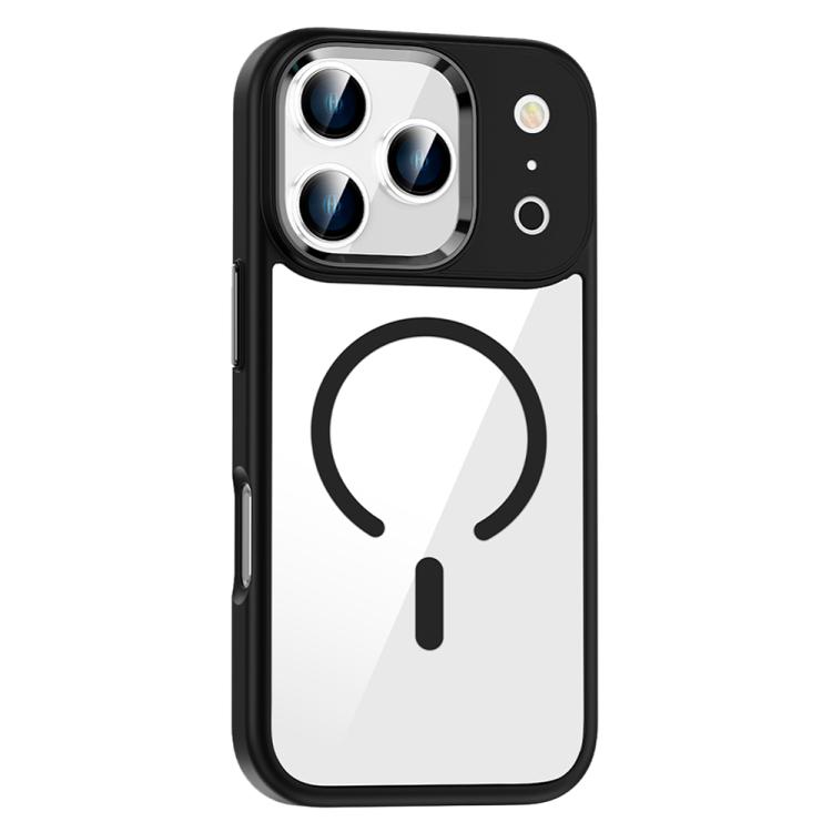 

For iPhone 17 Pro Max MagSafe Anti-fingerprint Highly Transparent PC Phone Case(Black)