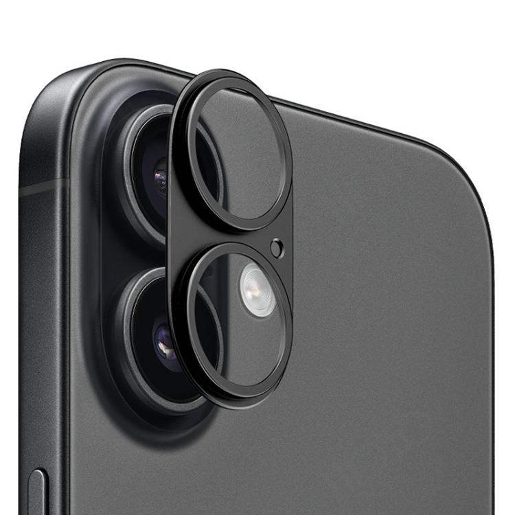 For iPhone 17 XDCASE Titanium Alloy Hollow Camera Lens Protector(Black)
