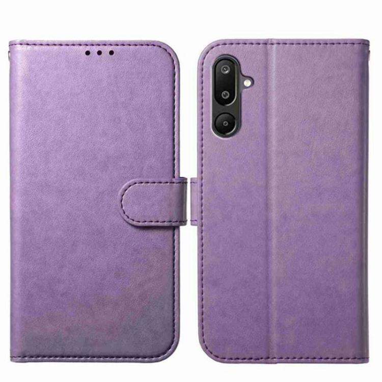 

For Samsung Galaxy F16 5G Lambskin 8-card Slot Leather Phone Case(Purple)
