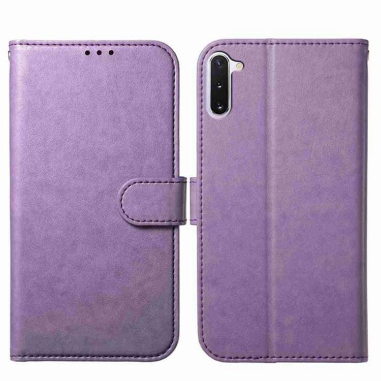 

For Samsung Galaxy Note10 Lambskin 8-card Slot Leather Phone Case(Purple)
