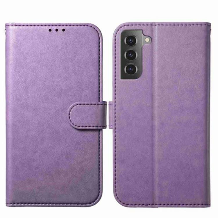 

For Samsung Galaxy S22+ 5G Lambskin 8-card Slot Leather Phone Case(Purple)