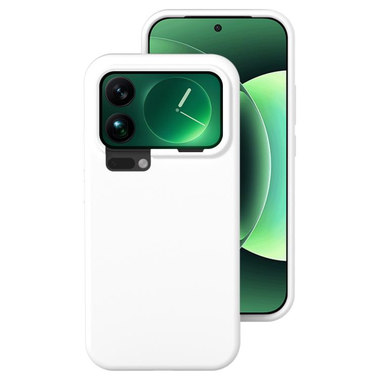 

For Xiaomi 17 Pro Max Liquid Silicone Skin-friendly Shockproof Phone Case(White)