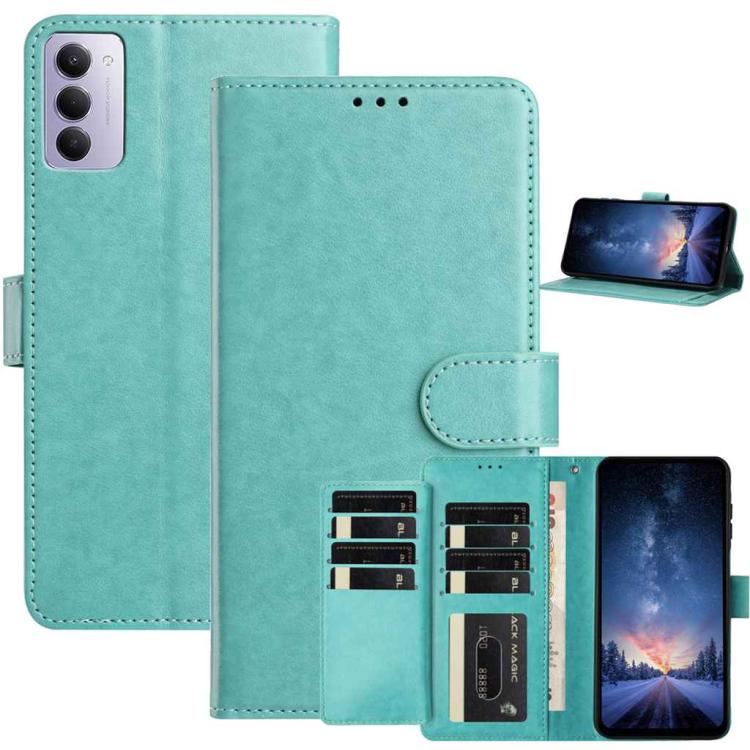 

For Redmi 15 5G / 4G EU 171mm Lambskin 8-card Slot Leather Phone Case(Green)