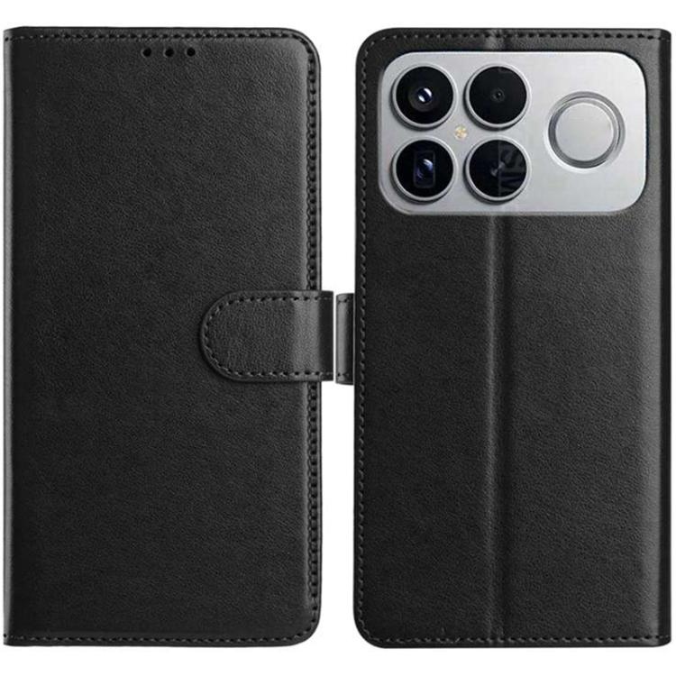

For Redmi K90 / Poco F8 Pro Lambskin 8-card Slot Leather Phone Case(Black)