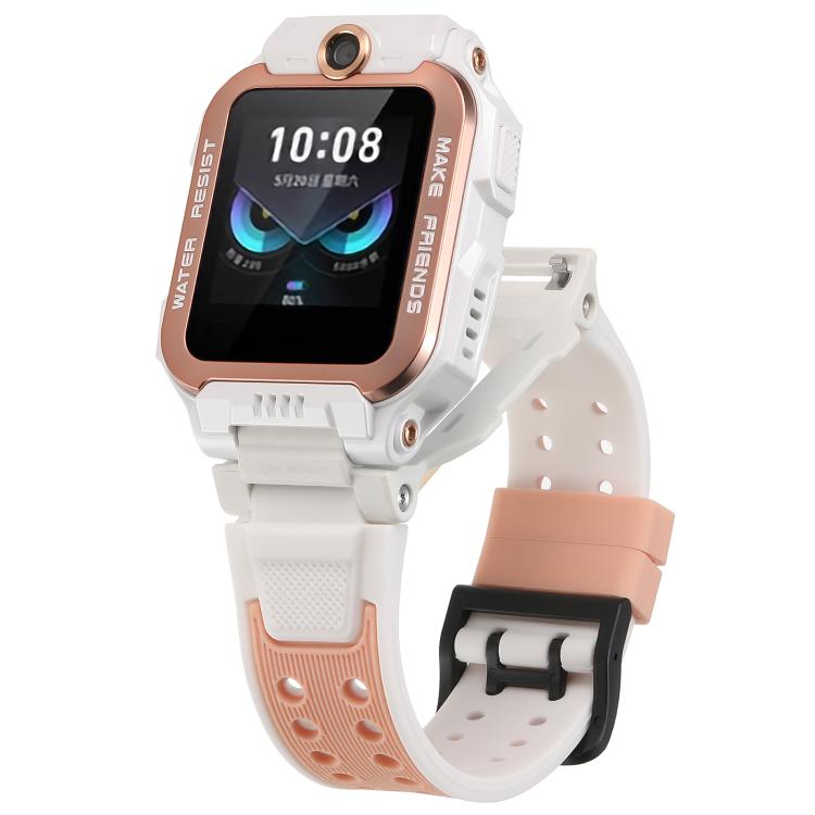 

For Imoo Watch Phone Z6 / Z6A / Z6 Pro Dual-Row Buckle Two Color Silicone Watch Band(Pink)