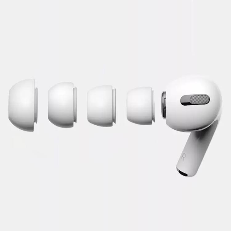 

For AirPods Pro 2 / 1 XDCASE 4 Pairs Silicone Earplugs with Pressure Relief Holes L / M / S / XS Size(White)