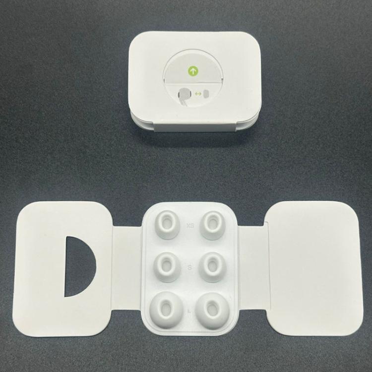 

For AirPods Pro 2 / 1 XDCASE 3 Pairs Silicone Earplugs with Pressure Relief Holes L / S / XS Size(White)