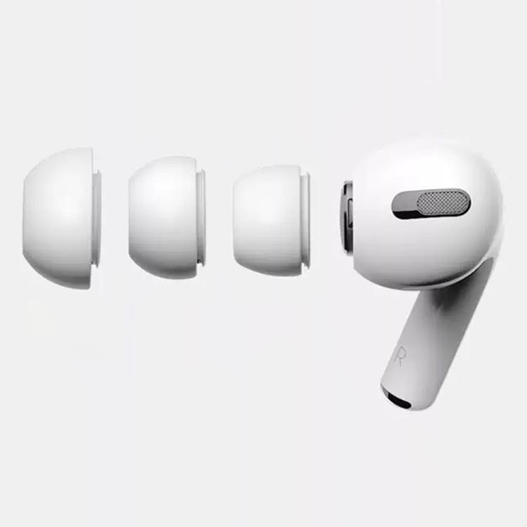 For AirPods Pro 2 / 1 XDCASE 3 Pairs Silicone Earplugs with Pressure Relief Holes L / M / S Size(White)