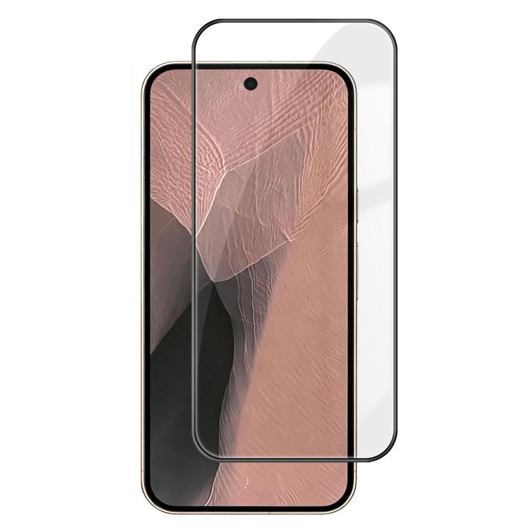 For Google Pixel 11 Pro XL Kalebol High-Aluminum Screen-Printed Full-Coverage Anti-Fingerprint Black-Bordered HD Tempered Glass Film
