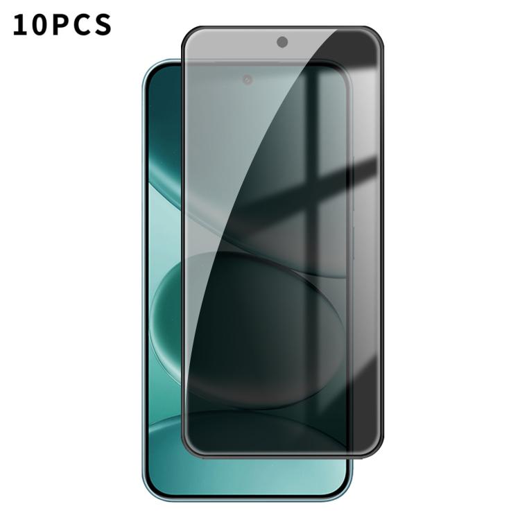 

For Redmi Note 15 Pro 5G Global 163.6mm 10pcs Kalebol High-Aluminum Screen-Printed Full-Coverage Black-Border Privacy Tempered Glass Film