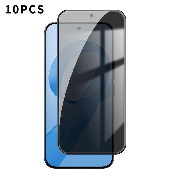

For Redmi K90 10pcs Kalebol High-Aluminum Screen-Printed Full-Coverage Black-Border Privacy Tempered Glass Film