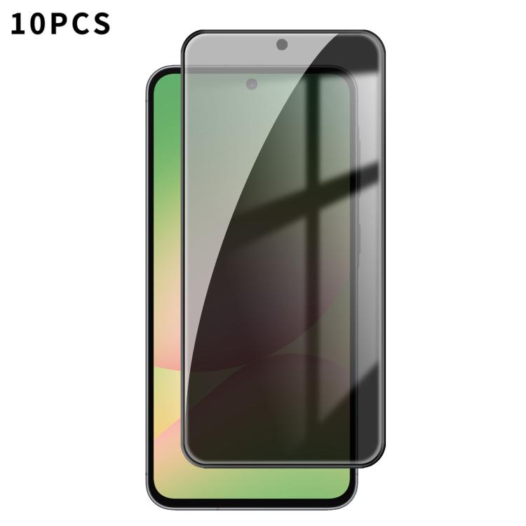 

For Samsung Galaxy A57 5G 10pcs Kalebol High-Aluminum Screen-Printed Full-Coverage Black-Border Privacy Tempered Glass Film