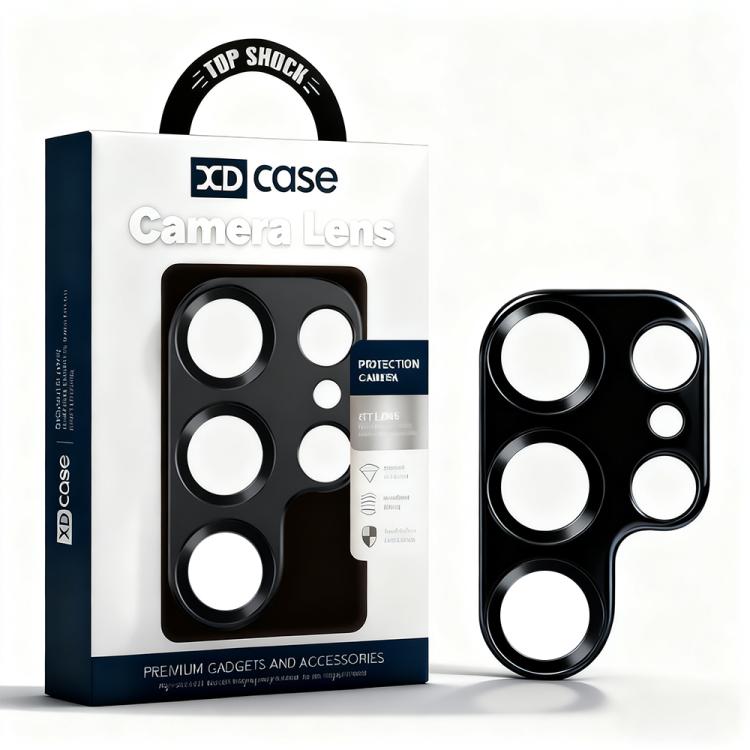 

For Samsung Galaxy S24 Ultra 5G XDcase Titanium Alloy Hollow Camera Lens Protector(Black)
