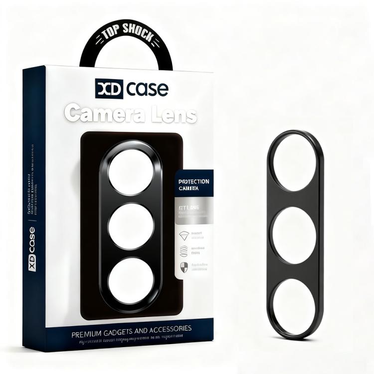 

For Samsung Galaxy Z Fold7 5G XDcase Titanium Alloy Hollow Camera Lens Protector(Black)