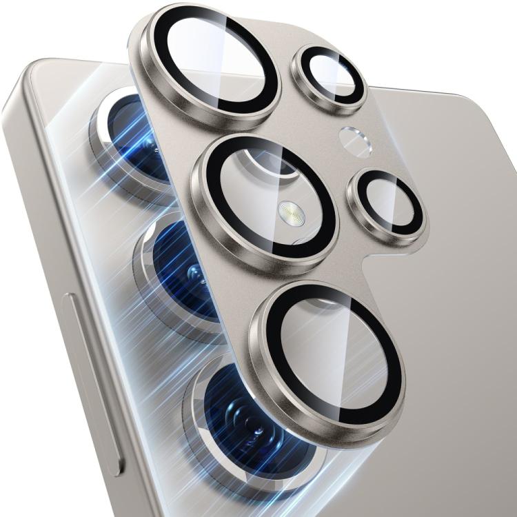 

For Samsung Galaxy S25 Ultra 5G XDcase Frosted Armor Metal + Tempered Glass Camera Lens Film(Silver)