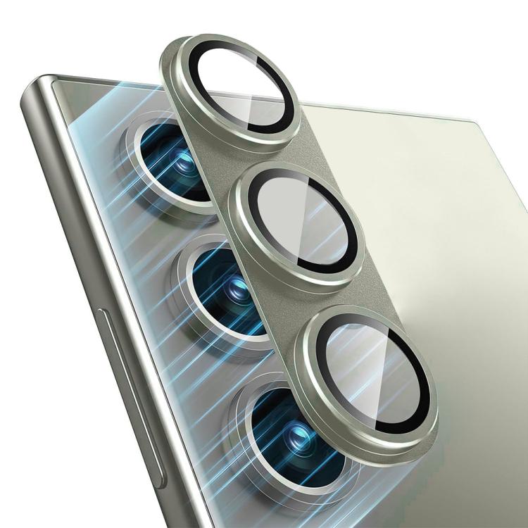 

For Samsung Galaxy S24 5G XDCASE Frosted Armor Metal + Tempered Glass Camera Lens Film(Green)